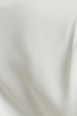 Combinaison Pantalon Cache-Coeur Crêpe Fabie Blanc Cassé